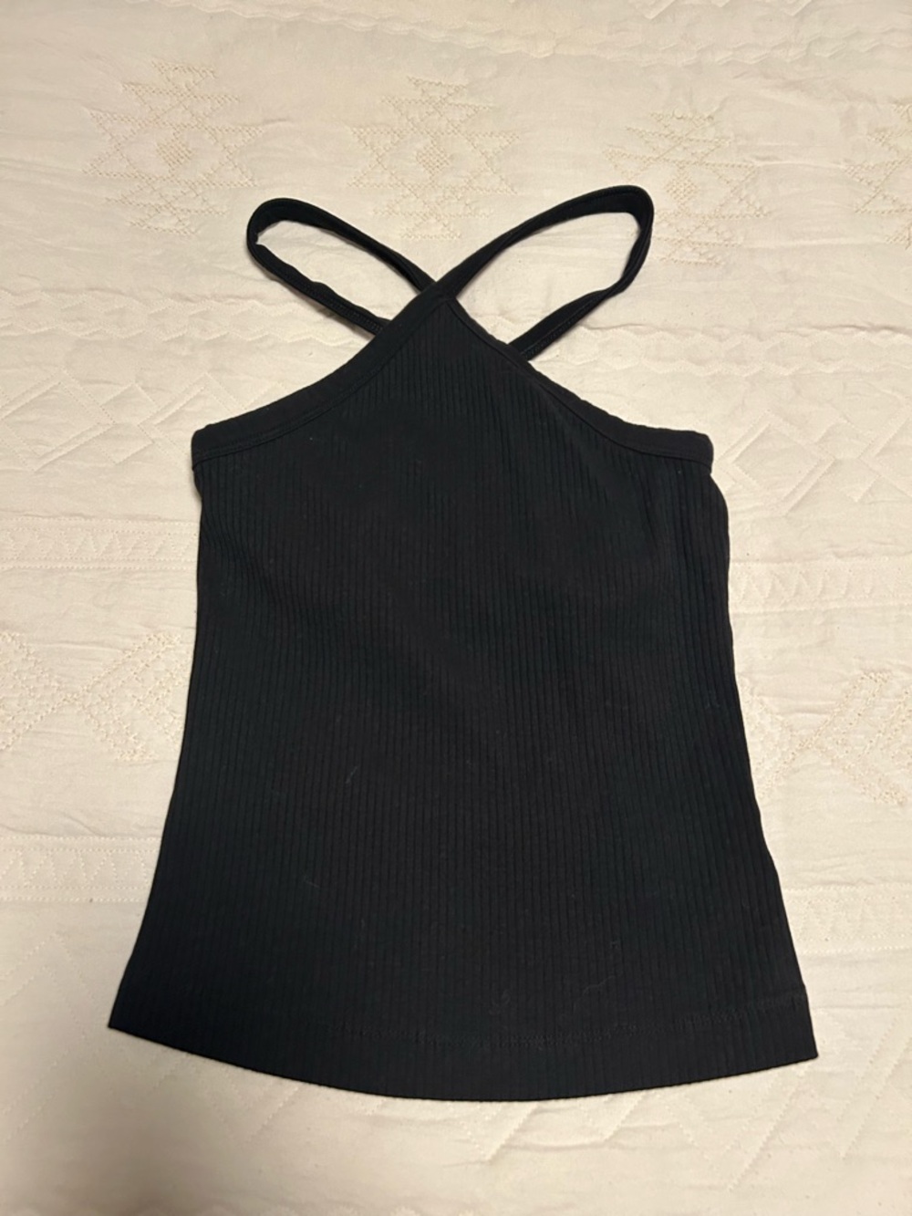 Ribbed Crossback Tank